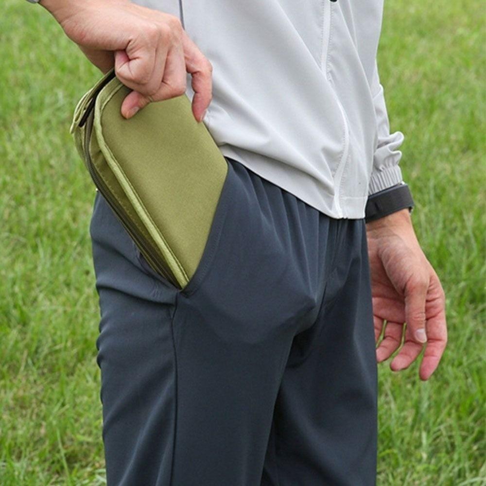 Solid Color Portable Zipper Campstool Ultra-light Outdoor Picnic Bench Compact Camp Chair  Hiking