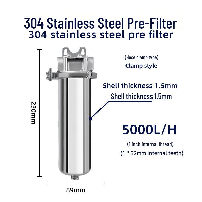 Stainless Steel Whole-House Water Purifier with Backwash System