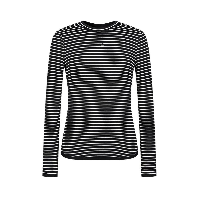 JUZUI Women s Striped Wool Blend Knit Sweater S