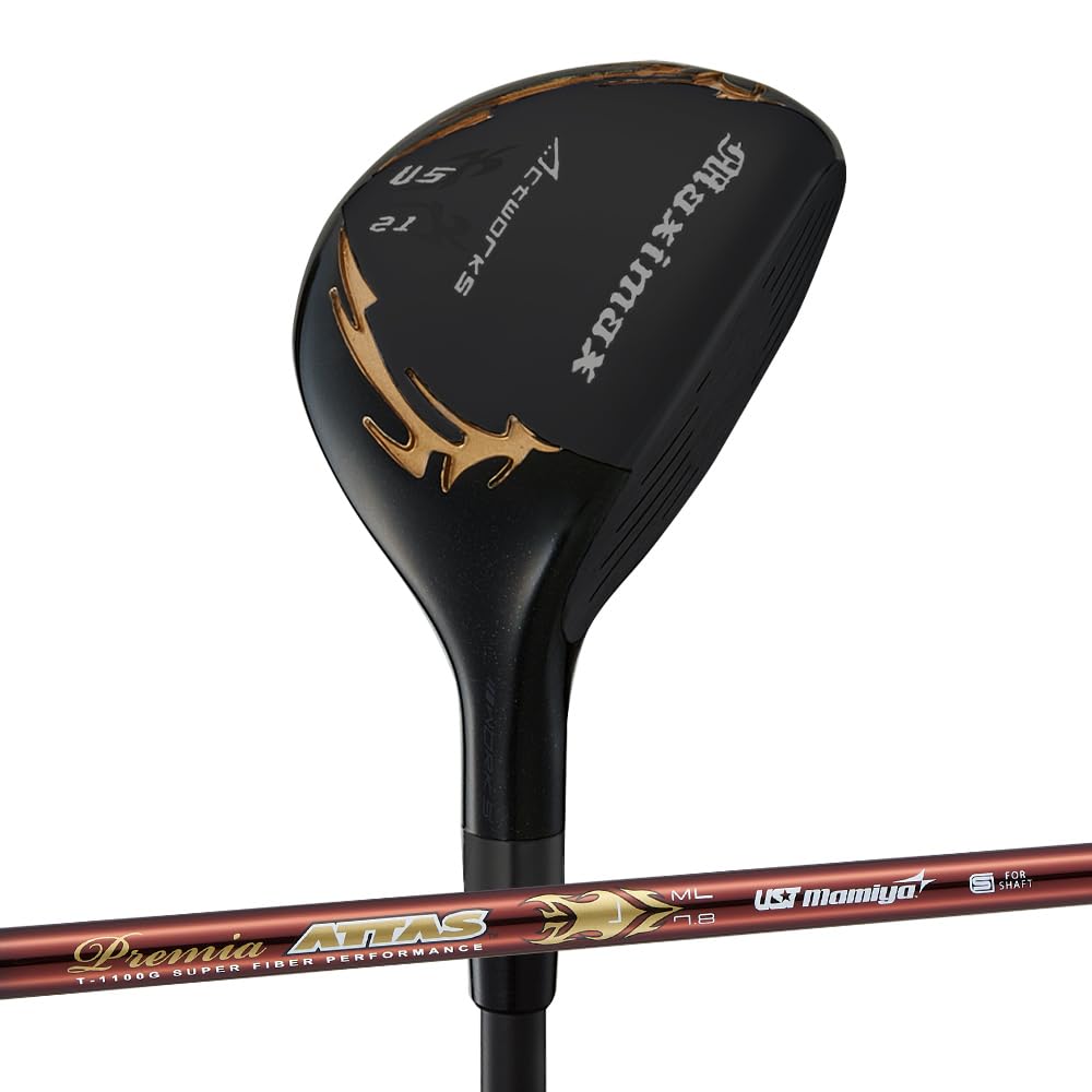 

ГИБРИД WORKS GOLF 5-й [Серия Maximax Black II] Шафт: Премьер АТТАС Длина: 41 дюйм Угол лофта: 21 градус Гибкость: L