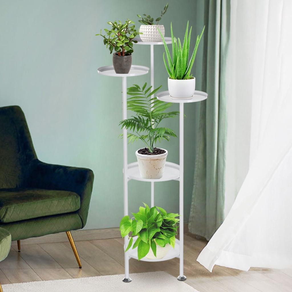 5 Layer Flower Pot Stand Plant Garden Rack Steel Shelf Indoor Outdoor Balcony Ladder Pot Plant Rack