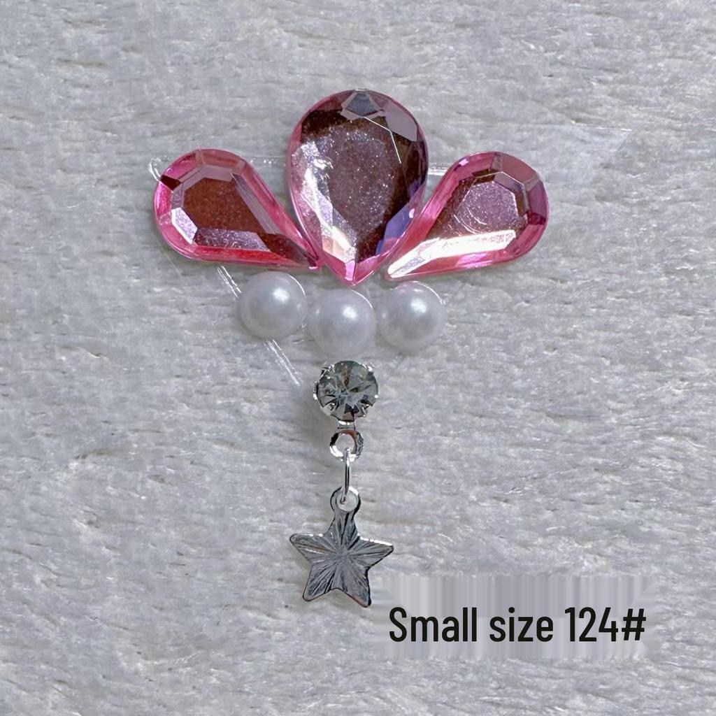 Children's Floral Face Stickers with Crystal Diamonds & Tassels for Ancient Style Makeup