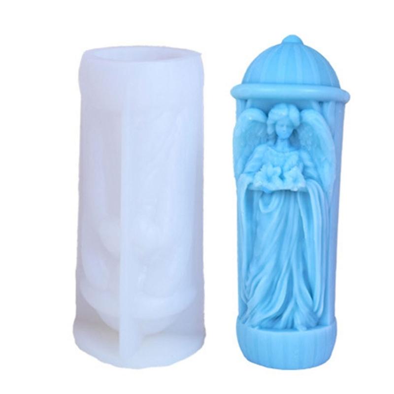Religion Shape Candle Molds Casting Molds Silicone Mould Ornament Plasters Molds 3D Woman Epoxy Resin Molds