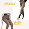 Uccellino Faux Tights, Thick, Sheer, Plus Size, Fleece-Lined, Slimming, Leg-Lengthening, Plus Size (XL, Extra Thick)
