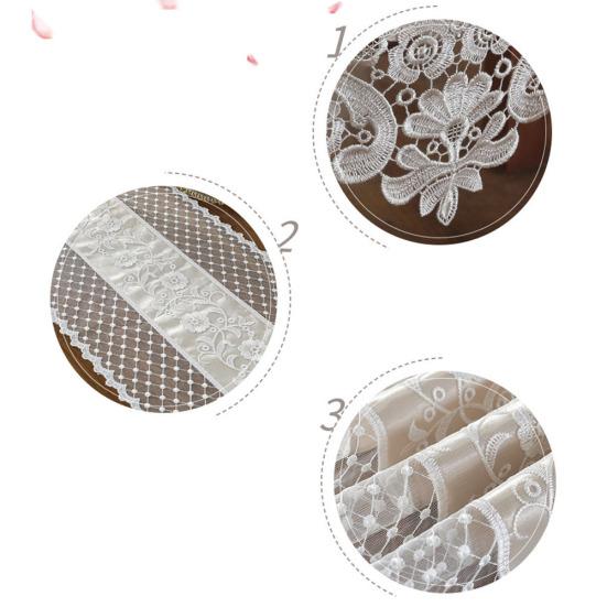 Romantický květinový krajkový ubrus Ubrus na TV skříňku Dekor domácí kuchyně