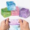 Maltose Cube Stress Squeeze Toy Decompression Small Ice Cubes Anti Stress Slow Rebound Polar Light Colorful Squeeze Balls
