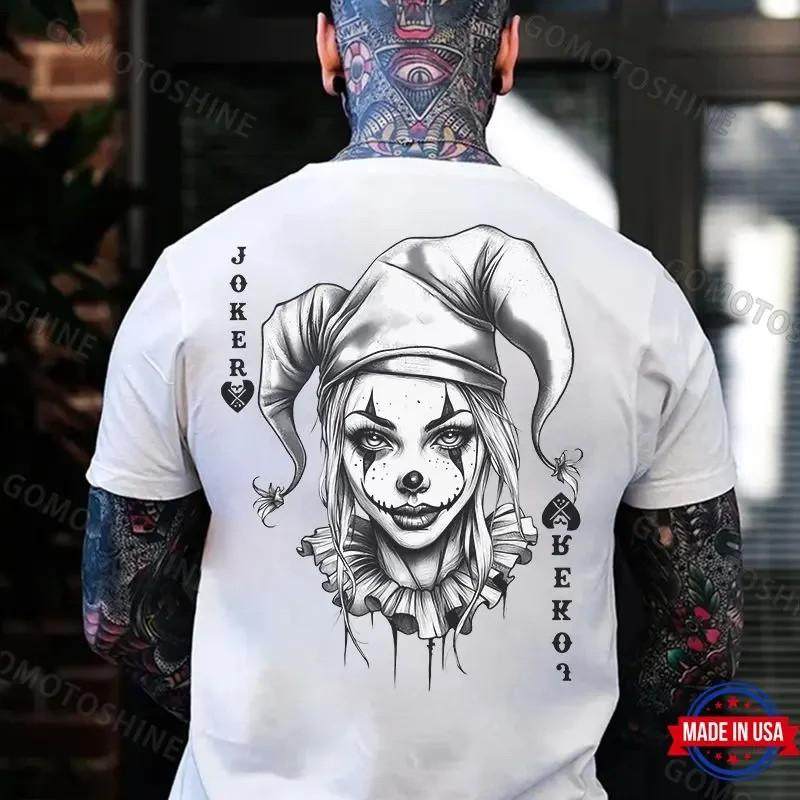 POKER JOKER Joker Lady Print Men s Unisex T-Shirt L