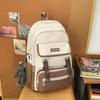 Modern Casual Backpack With Bold Letter Pattern And Padded Shoulder Straps For School Use