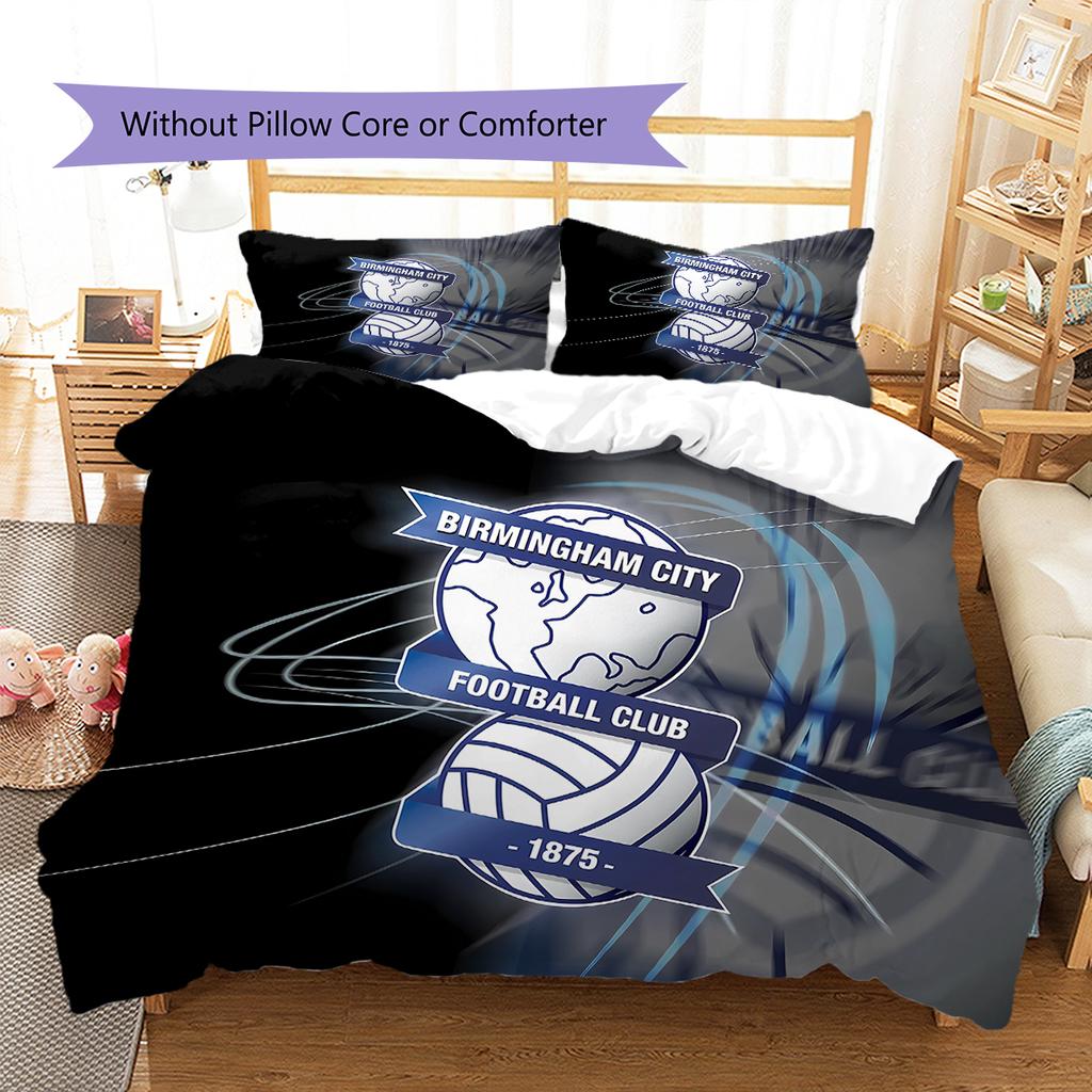 Birmingham City Football Club logoPattern Bedding,Quilt Set Quilt Cover Pillowcase Home Birthday Gift (1 * Duvet Cover + 2 * Pillowcase, Without Core)