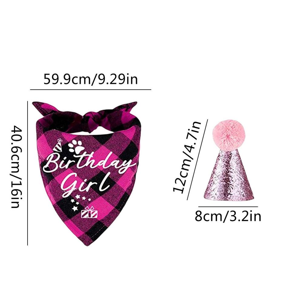 NEW Pet Birthday Party Hat Cats Dog Birthday Hat Dog Birthday Triangle Scarf Cat Accessories Party Wear Decoration Pet Product