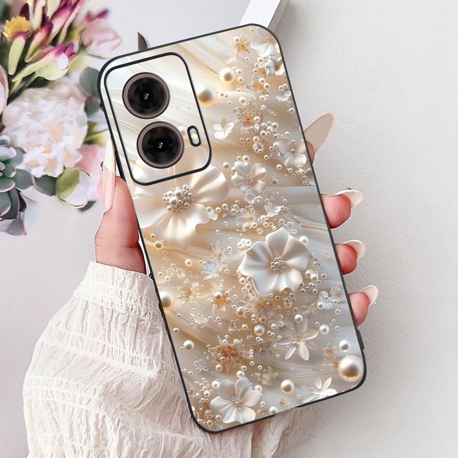 For Motorola Moto G85 5G Case XT2427-3 Luxury Painted Cover Soft TPU Phone Case For Motorola Moto G35 G 55 MotoG55 MotoG85 Shell