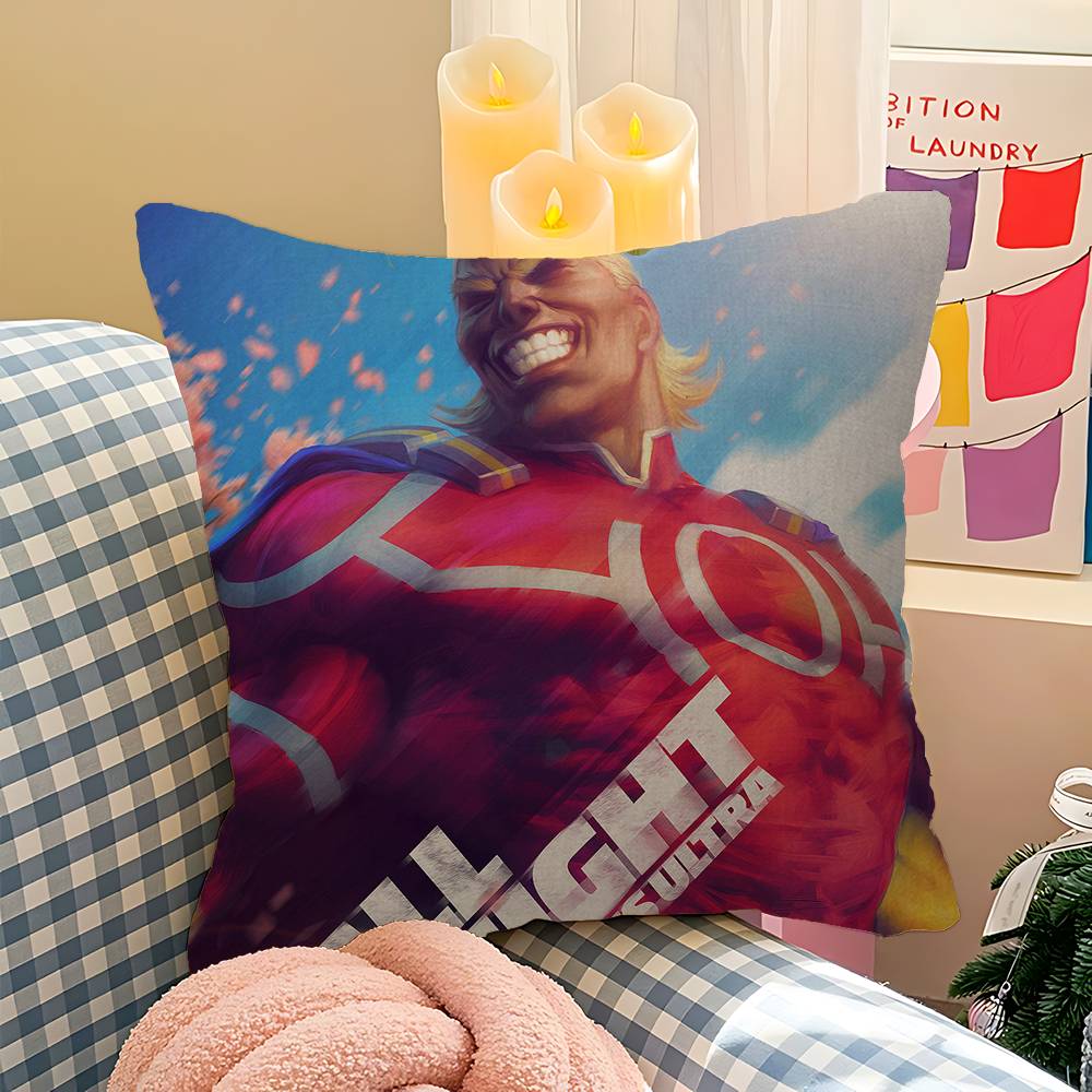 My Hero Academia All Might Personalized Pillow Cover Kids Bedroom Wild Party Decor Pillowcase Kid Birthday Shower Gift