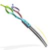 Manico Meideng da 6,5 pollici, Forbici Curvate con Denti a Lisca di Pesce Colorati, Forbici Curve, Forbici per Toelettatura Animali, Forbici Sottili, Denti Curvi