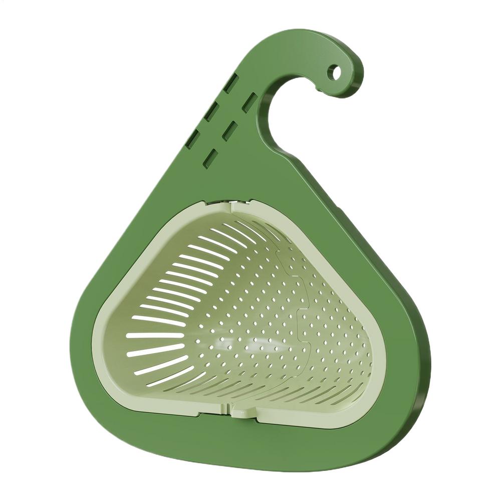 Corner Sink Strainer Drain Press Pouring Food Catcher Kitchen Faucet Strainer Basket for Vegetables Fruits Bar Home Food Prep