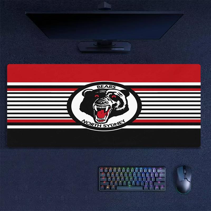 North Sydney Bears Color Mouse Pad Large Gaming Table Cushion Non-slip Laptop Tablet Big Mousepad XXL Mat Mini PC Playmat With Lock edge