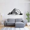 Metall Wandkunst Berglandschaft Minimalistische Wohnkultur Rustikales Bauernhaus Geschenk für Ihn Sie