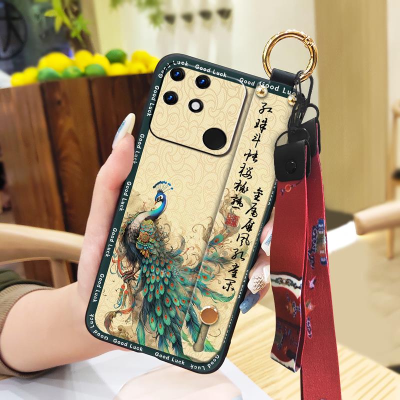 Anti-dust Back Cover Phone Case For OPPO Realme Narzo 50A Waterproof Elderly lady Dirt-resistant Phone Holder Anti-knock