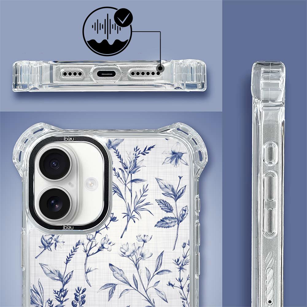 Etui Iphone 16 Ibizu Dropguard Ultra Z Magsafe, Pastel Bloom, Lazurowe Szepty
