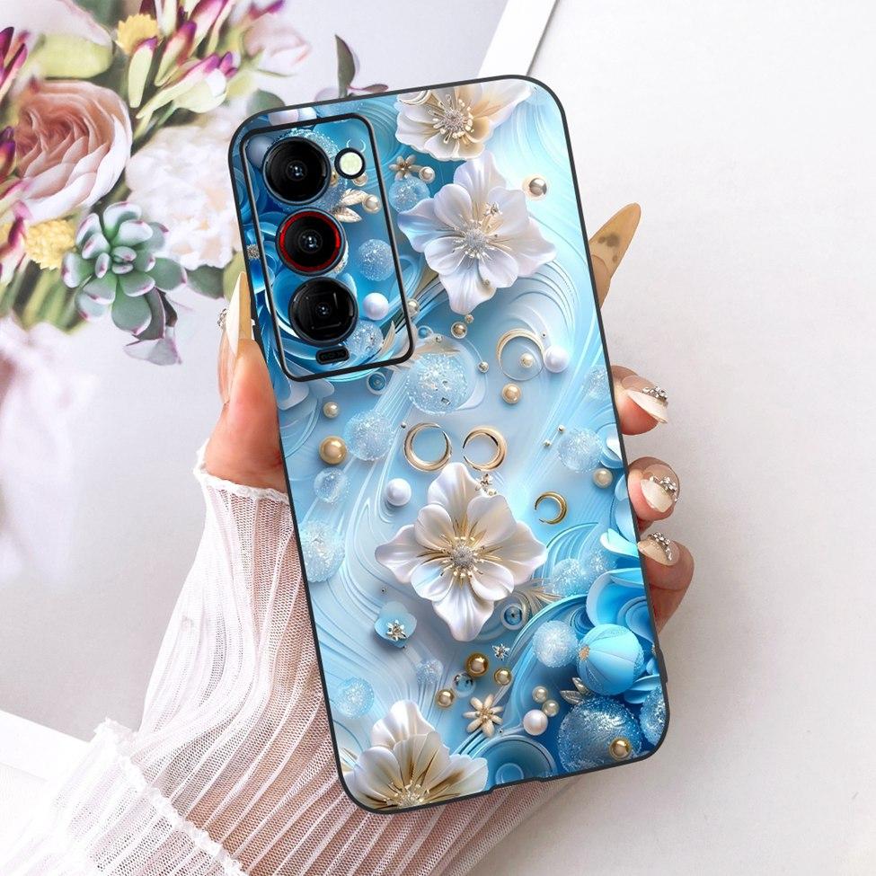 Handyhülle Für Tecno Camon 18P Hülle CH7 Süße Katze Mode Lustig Bemalt Fundas Für Tecno Camon 18P Gehäuse