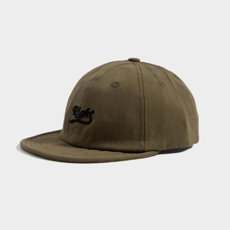 

LOOKING4U RIGHT Cotton Logo Short Cap C2 Khaki C2 Khaki