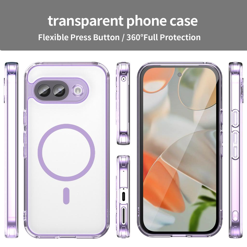 Google Pixel 10A Clear Phone Case,Non-Yellowing Magnetic Phone Case for Google Pixel 10A