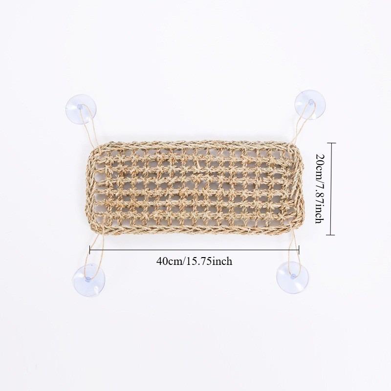 Reptile Lizard Hammock Hamster Reptile Grass Mat Pet Bed with Suction Cup Swing Pet Reptile Hanging Bed Mat Hanging Bed
