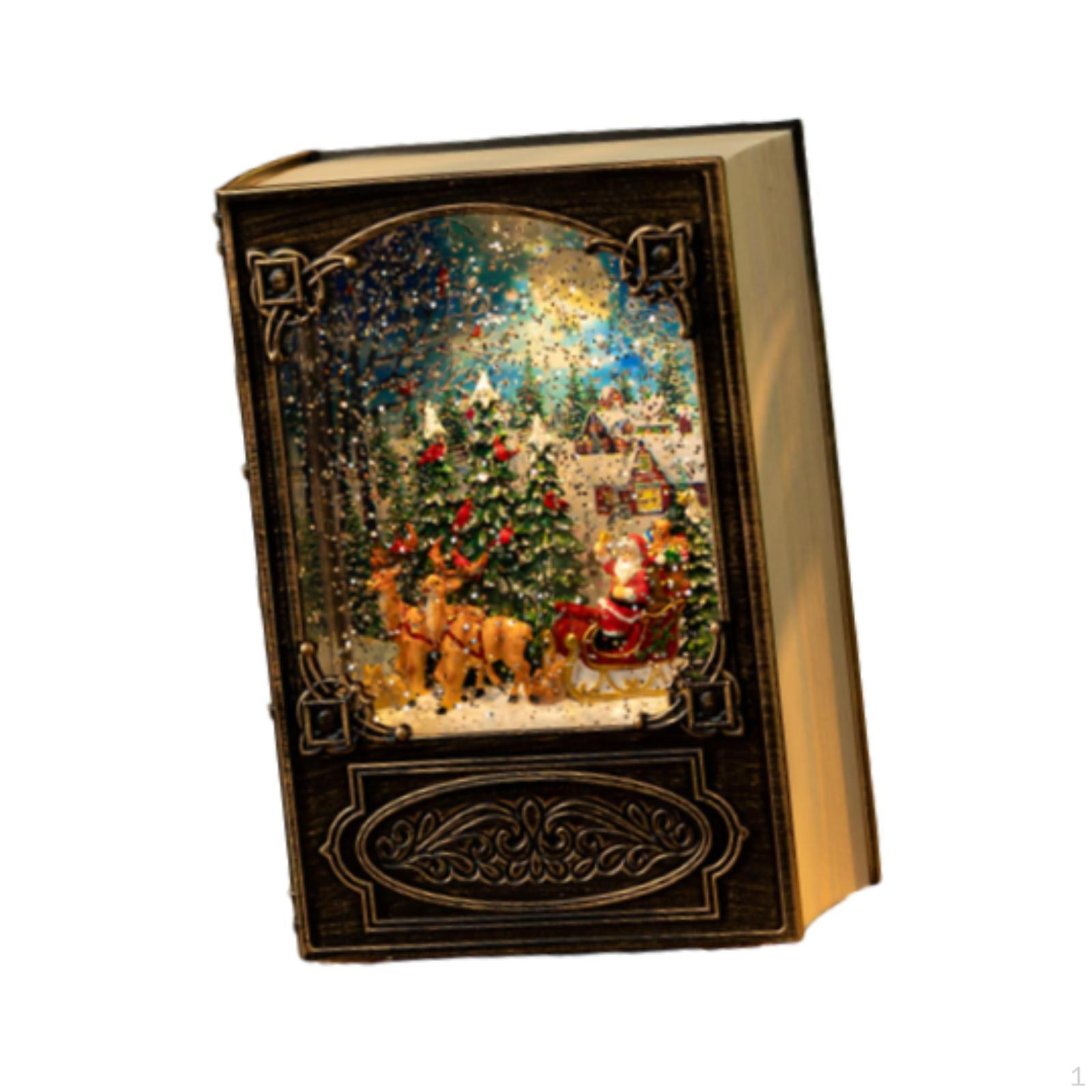 

Рождественская световая музыкальная шкатулка для детей на день рождения Подарочная книга Ночной музыкальный бал Santa Claus