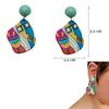 Top Sale Fashion Colourful Dangle Earrings for Women Accessories Stud Earring Pendientes New In Resin Earings
