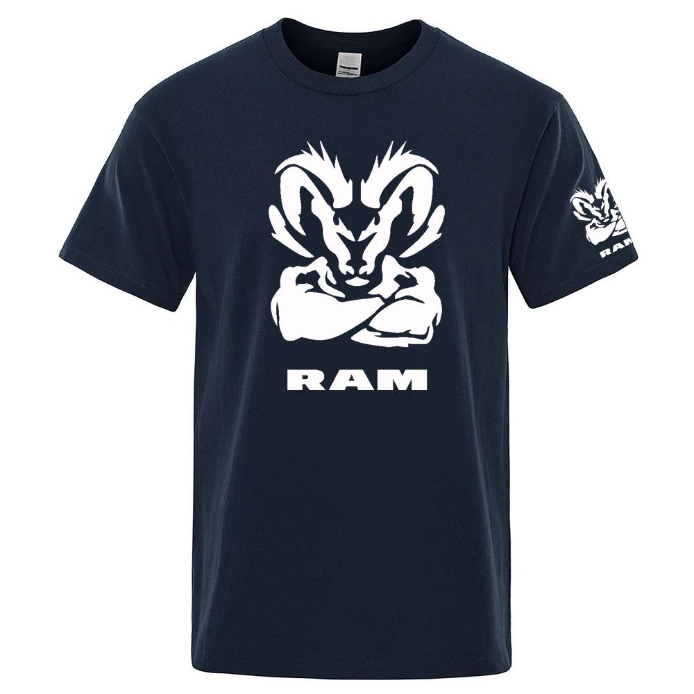 Ram 1500 Turbo Imprimeu Logo Mașină 2026 Unisex Premium Mătase de Gheață Răcoros Confortabil Respirabil Gât Rotund Stil Simplu Tricou