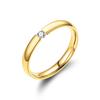 2026 Stainless Steel Ring with Zirconia for Men And Women Wedding Engagement