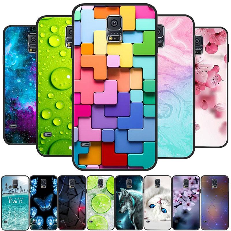 For Samsung s5 Case on For Samsung Galaxy S5 S 5 i9600 Soft Silicone Back Cover Silicone Case For Samsung S5 Neo Phone Cover