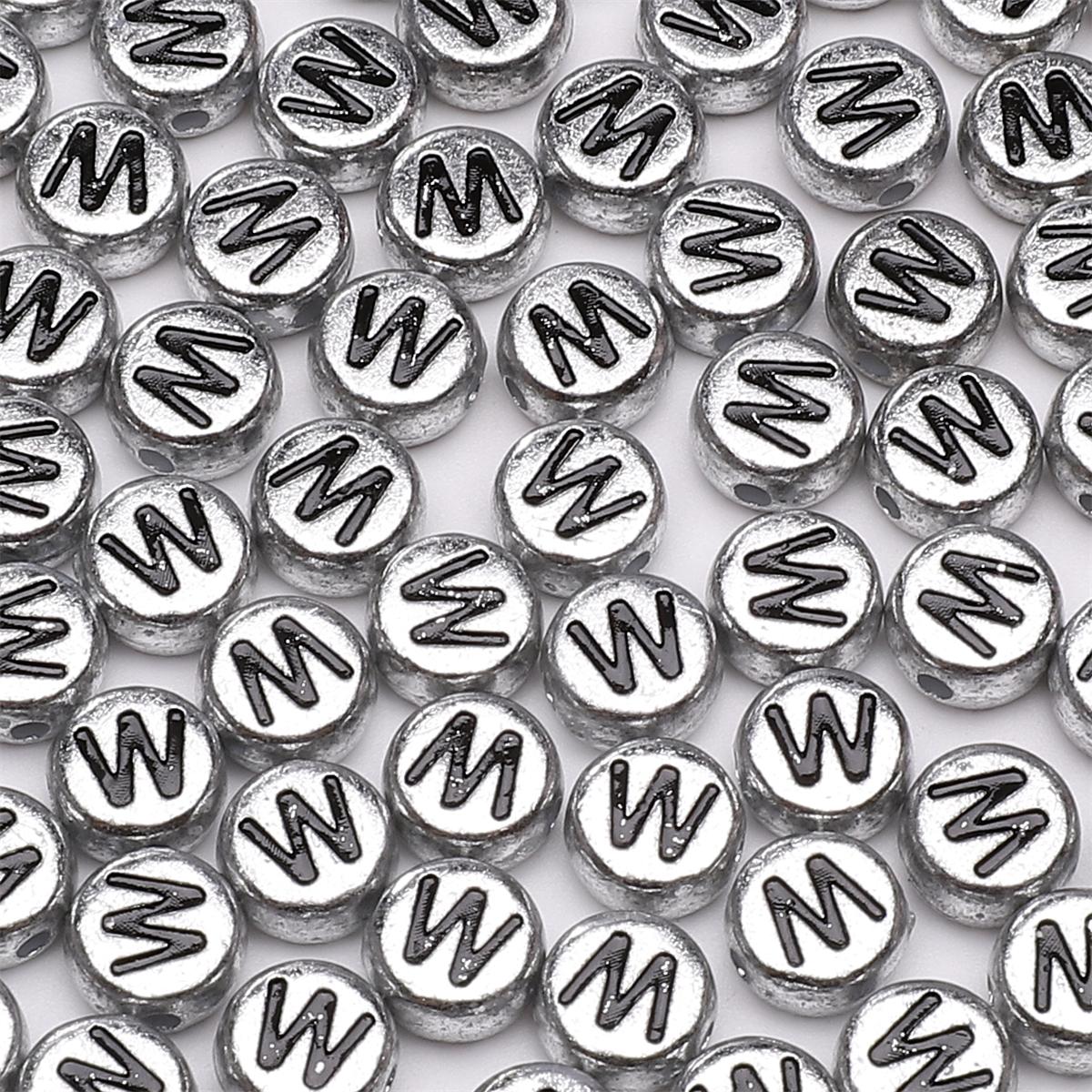 

50 шт. акриловых бусин с английскими буквами для изготовления ожерелий, браслетов, серег, ювелирных изделий, аксессуары для рукоделия W