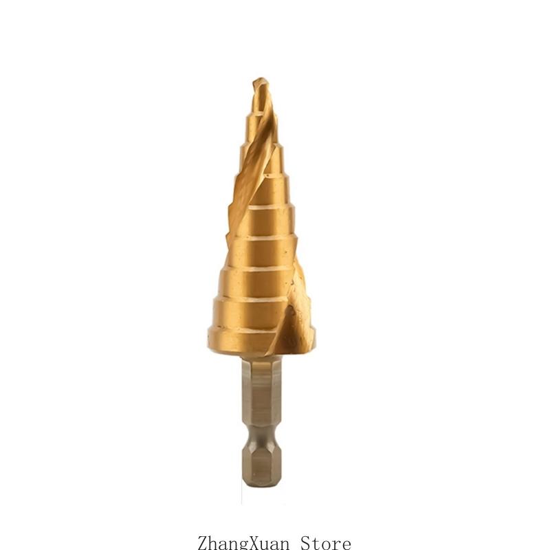 Spiralling Grooved Step Drill Bit High Speed Steel 4mm-12/20/32/22mm (5/32-5/4inch) 3XUF