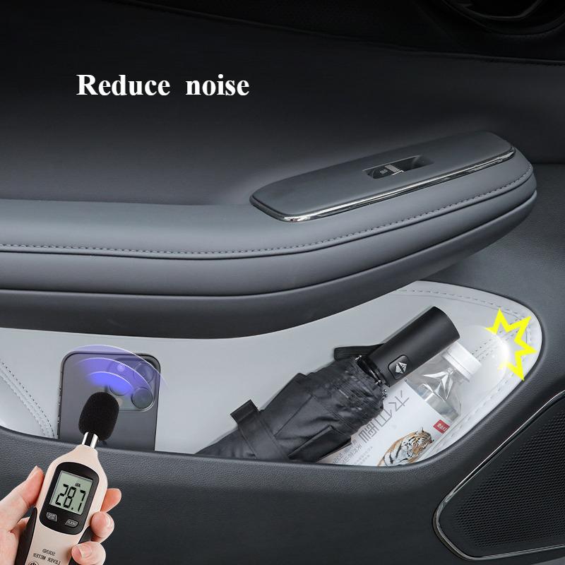 For GAC Aion SMAX S Plus S Car Door Slot Storage Pad Leather Door groove Protective Mats Storage Barrel Interior Accessories