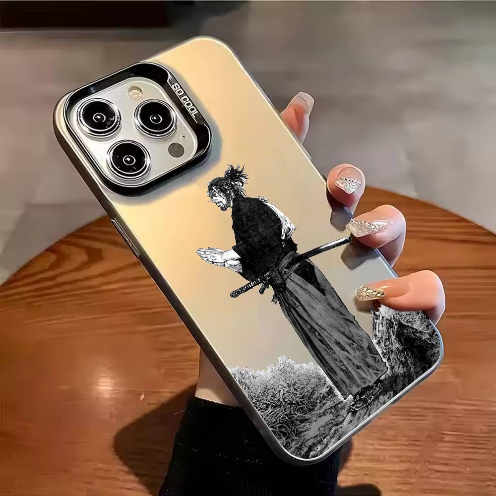 Vagabond M-Miyamoto Musashis Phone Case For iPhone 17 16 15 14 13 12 11 Pro Max Plus Silver candy Matte Cover