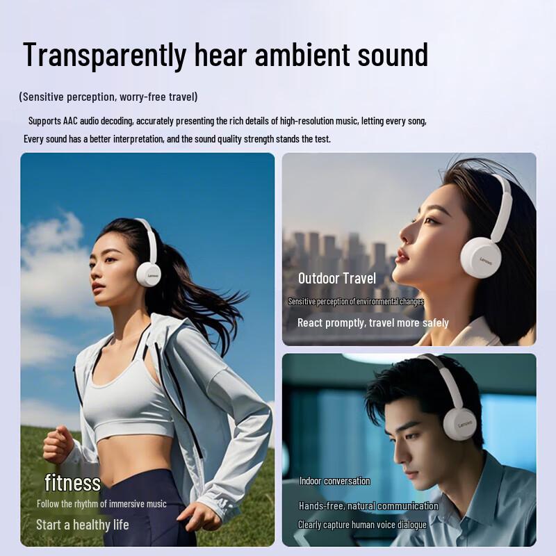Lenovo Wireless Over-Ear Bluetooth Headset