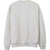 Y-3 Solid Color Crew Neck Loose Fit Drop Shoulder Long Sleeve Sweatshirt Unisex Sweatshirt Light-Gray JD9802