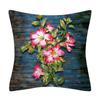 Vintage oil painting style plant print pattern home living room sofa bedroom decoration throw pillow pillowcase