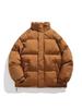 Men's Stand Collar Cotton Puffer Jacket: Versatile, Warm, Loose Fit for Autumn/Winter