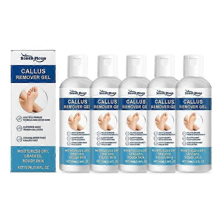 1-5x Callus Remover for Feet, Extra Strength Foot Callus Remover Gel, Dead Skin Removal for Feet, Dry Cracked Heel Repair, Peel Exfoliator Foot Care