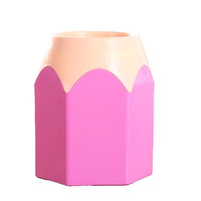 Desktop Pen Holder Multifunctional Space Saving Colorful Pencil Stationery Organizer for Home