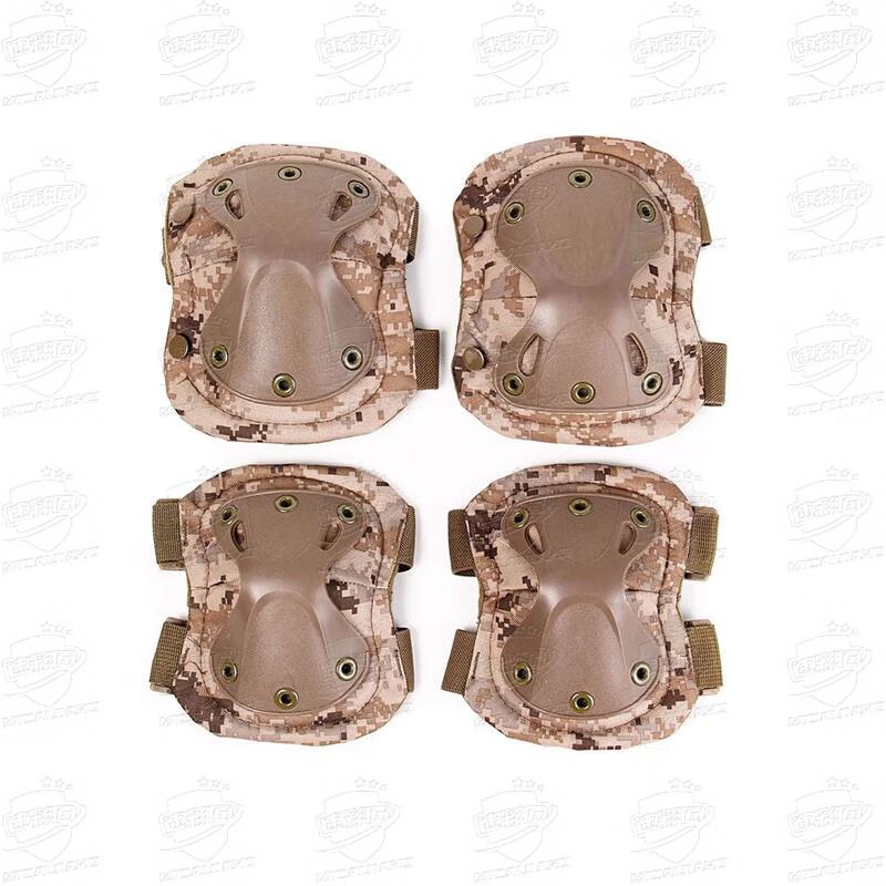 Taktisches Camouflage Knie- und Ellbogenschoner-Set