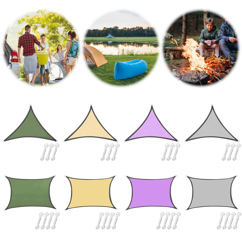 Sun Shade Sail Canopy UV Block Oxford Cloth Sunlight Block Awning Breathable Sun Shade Cloth for Outdoor Patio Garden Backyard