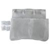 2 Level Waterproof Bathroom Hanging Bag for Kids Items Sturdy Nylon Mesh With Drainage Fasteners Included