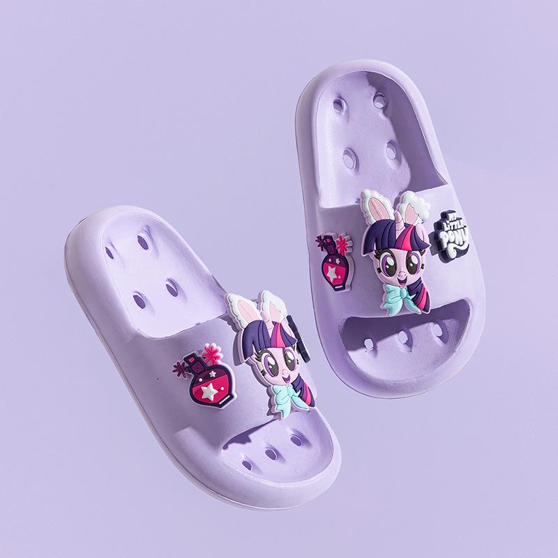 My Little Pony Girls' Summer Flip-Flops: Non-Slip, Outdoor & Bathroom Sandals