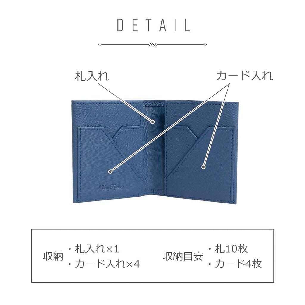 [Dom Teporna] Men's Bi-fold Wallet, No Coin Pocket, Compact, Ultra-thin 10mm, Saffiano Leather, Money Clip, Green