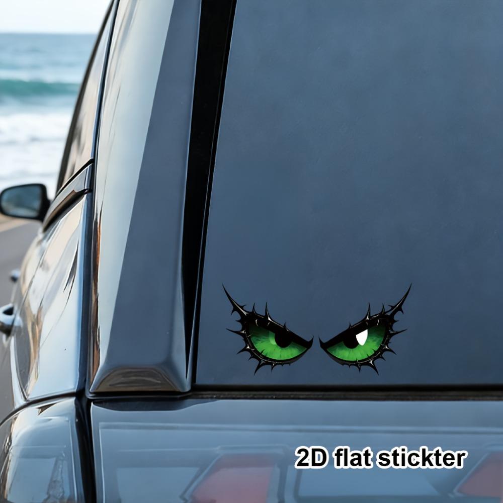 Monster Eye Irregular Sticker, Self-adhesive Vinyl Decal, DIY Ornament for Motorcycle Fuel Tank Helmet Fairing Rear Windshield
