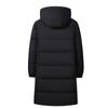 Winter New Men's Down Jacket Business Casual Plus Long Knee Thickened Hooded Goose Down Jacket
