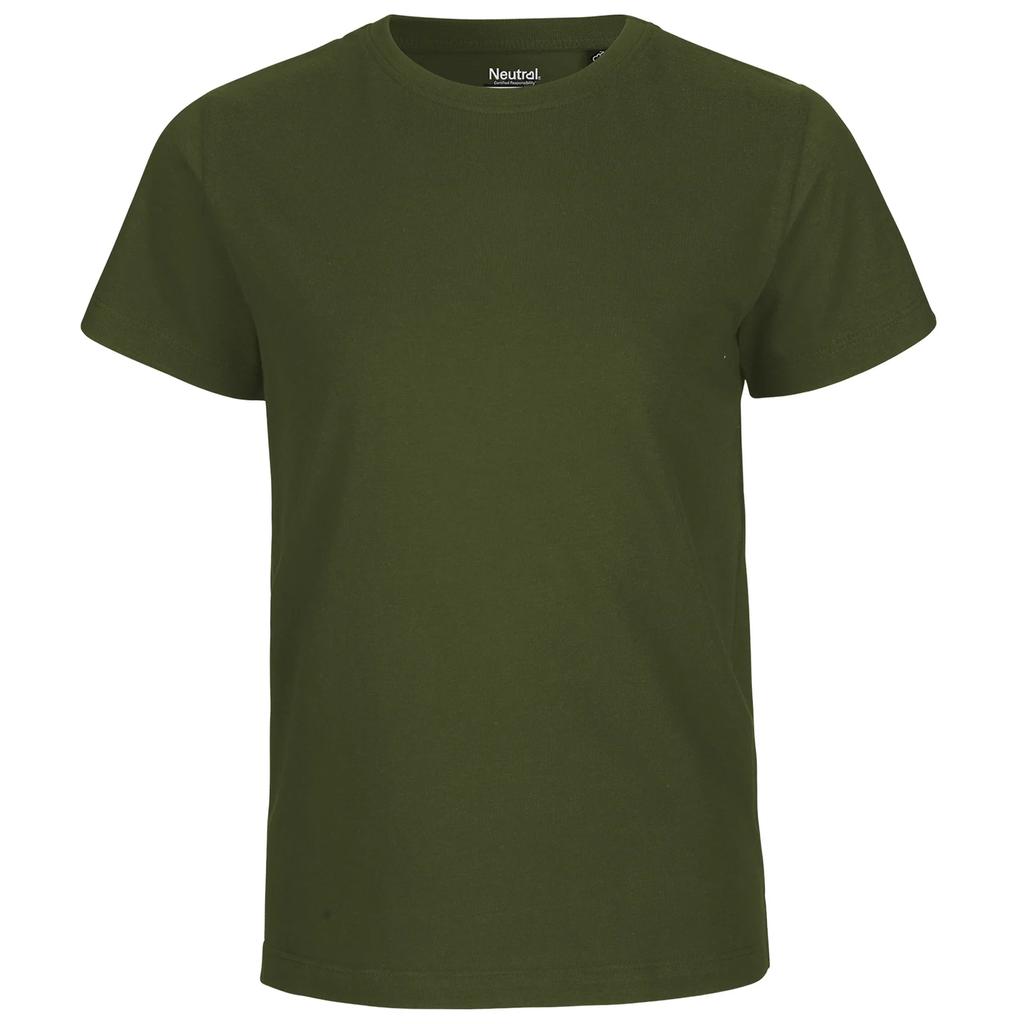 Neutrales Kinder-Kurzarm-T-Shirt