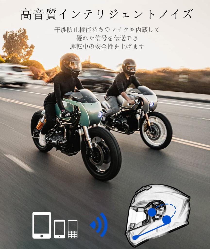 YFFSFDC Helmet, Speaker, Motorcycle Helmet Headset, Bike, Income Helmet, Bluetooth 5.0, Connects 2 Devices